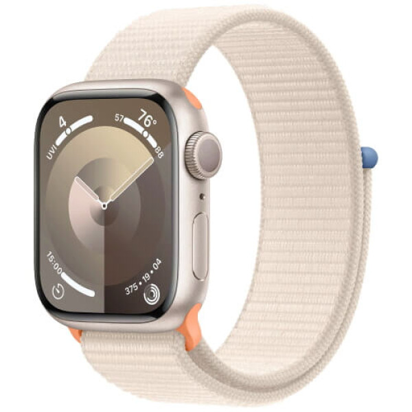 Apple Watch Series 9 GPS 41mm Starlight Aluminum with Starlight Sport Loop (MR8V3)