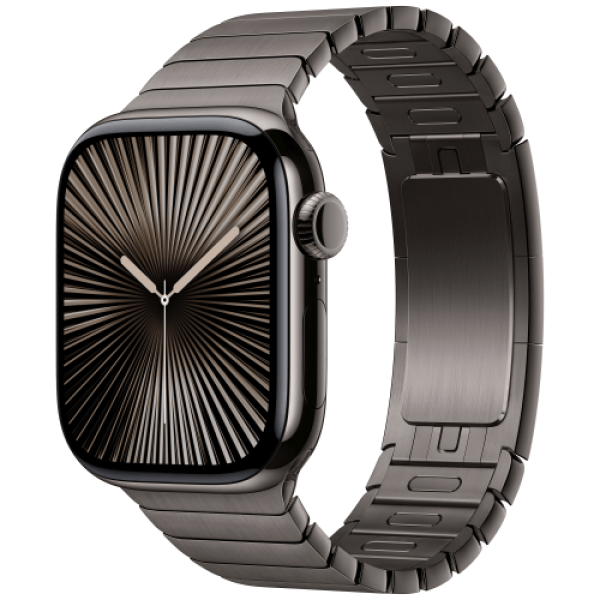 Apple Watch Series 10 42mm Slate Titanium Case with Link Bracelet (MX0M3)