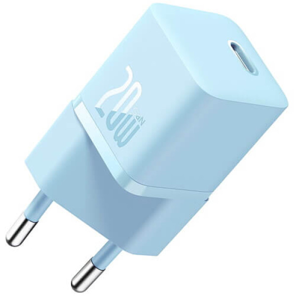 Зарядний пристрій Baseus GaN5 Fast Charger (mini) 1C 20W Blue (CCGN050103)