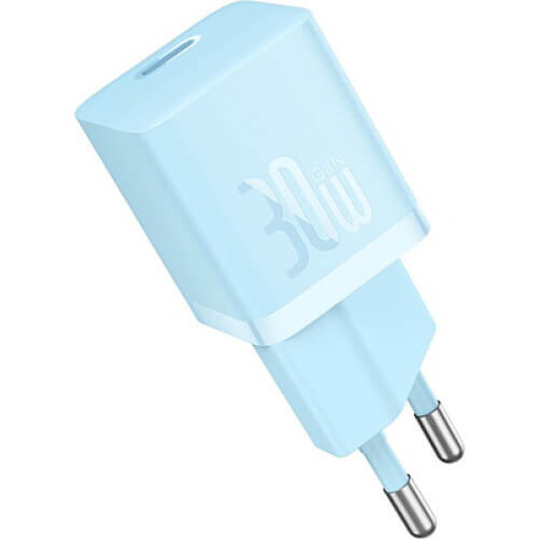 Зарядний пристрій Baseus GaN5 Fast Charger (mini) 1C 30W Blue (CCGN070603)