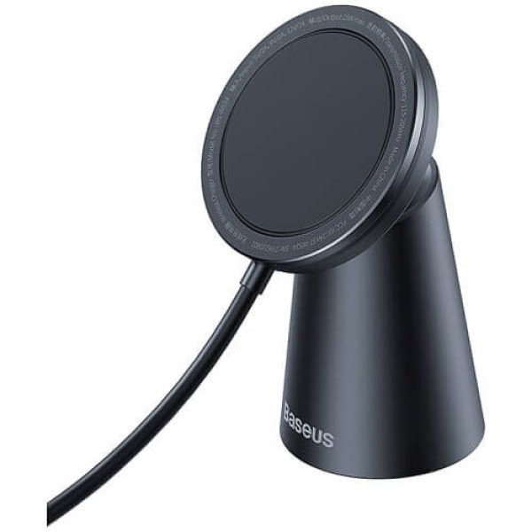 Бездротове ЗУ Baseus Simple Magnetic Stand Wireless Charger Black (CCJJ000001)