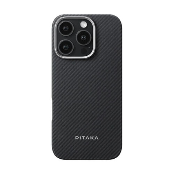 Чохол Pitaka Ultra-Slim Case Classic Twill 600D Black/Grey для iPhone 16 Pro (KI1601PA)