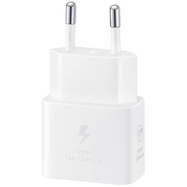 Зарядний пристрій Samsung Type-C 25W Power Adapter White (w/o cable) (EP-T2510NWE)