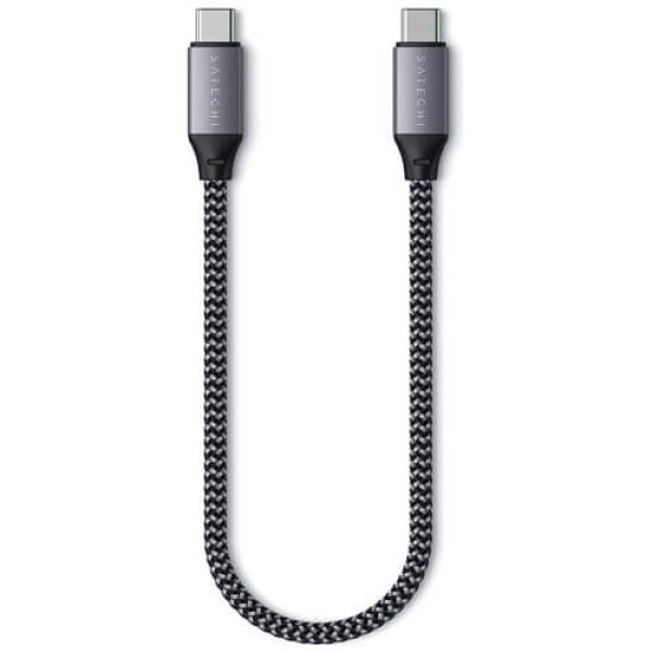 Кабель Satechi USB-C/USB-C Cable 100W Space Gray (25 cm) (ST-TCC10M)
