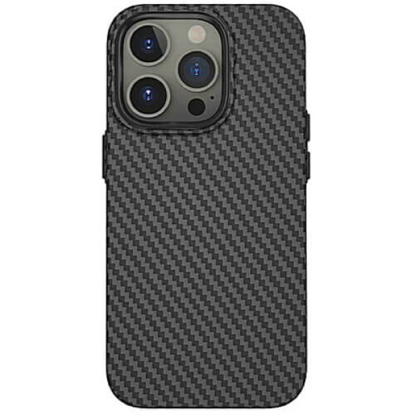 Чохол WiWU Karbon Phone Case для iPhone 15 Pro with MagSafe Black (LCC-107-I15PBK)