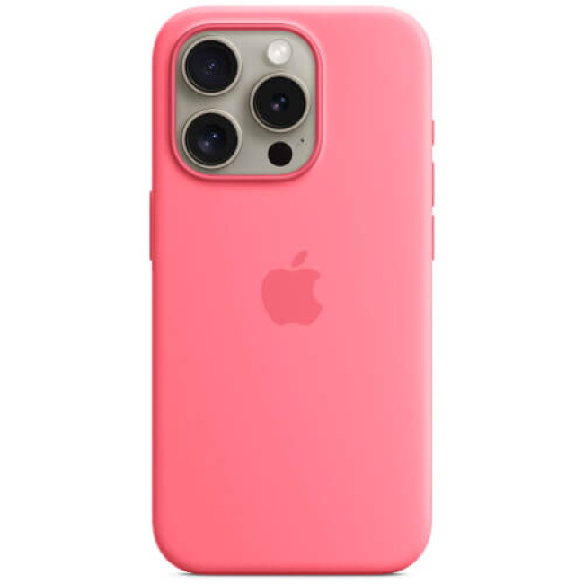 Чохол Apple iPhone 15 Pro Silicone Case with MagSafe Pink (MWNJ3)