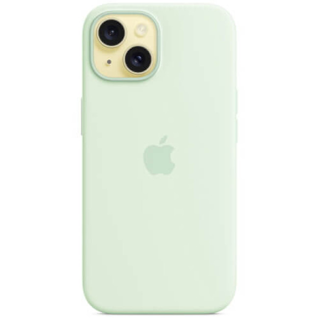 Чохол Apple iPhone 15 Silicone Case with MagSafe Soft Mint (MWNC3)
