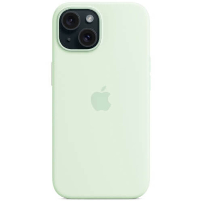 Чохол Apple iPhone 15 Silicone Case with MagSafe Soft Mint (MWNC3)