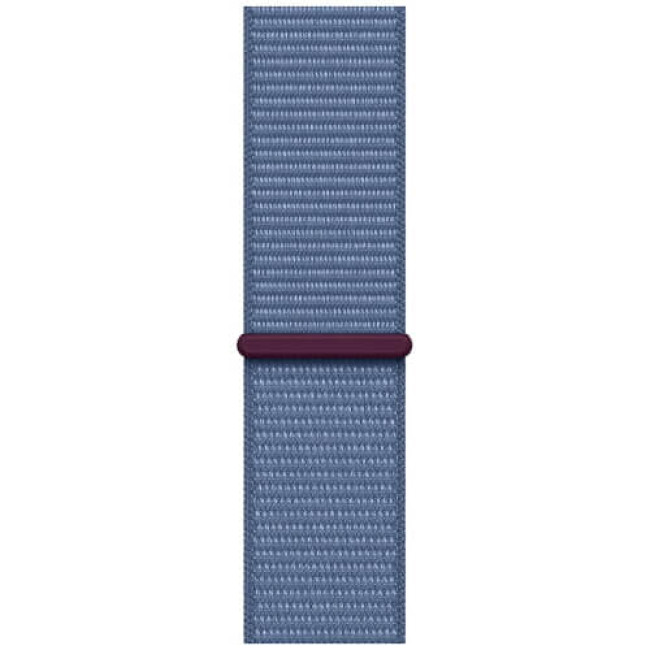 Apple Watch SE GPS 44mm Silver Aluminum with Winter Blue Sport Loop (MREF3)