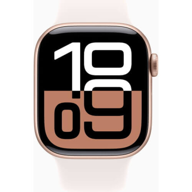 Apple Watch Series 10 42mm Rose Gold Aluminium with Light Blush Sport Band S/M (MWWH3)