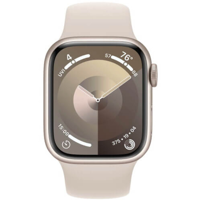 Apple Watch Series 9 41mm Starlight Aluminium with Starlight Sport Band M/L (MR8U3)