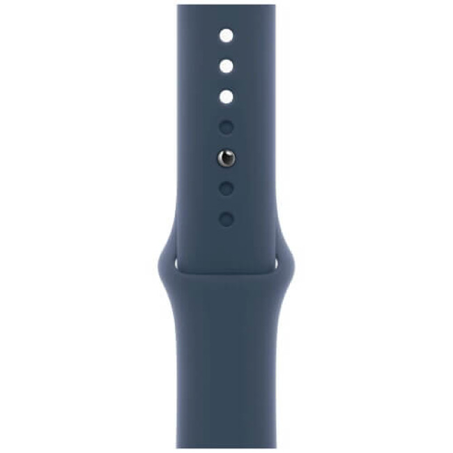 Apple Watch Series 9 45mm Silver Aluminium with Storm Blue Sport Band S/M (MR9D3)
