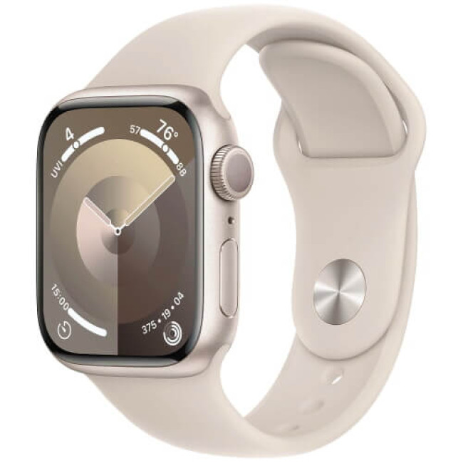 Apple Watch Series 9 41mm Starlight Aluminium with Starlight Sport Band M/L (MR8U3)