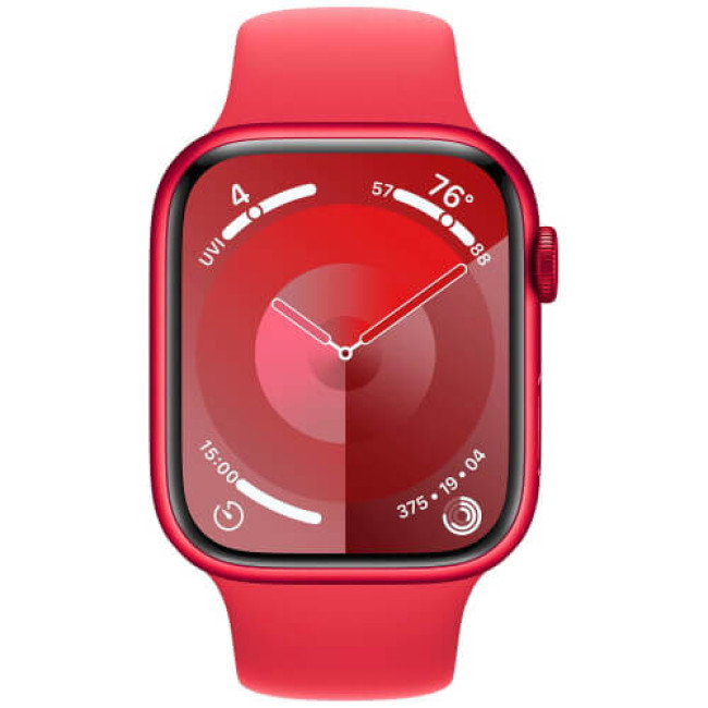 Apple Watch Series 9 45mm (PRODUCT) RED Aluminium with (PRODUCT) RED Sport Band M/L (MRXK3)