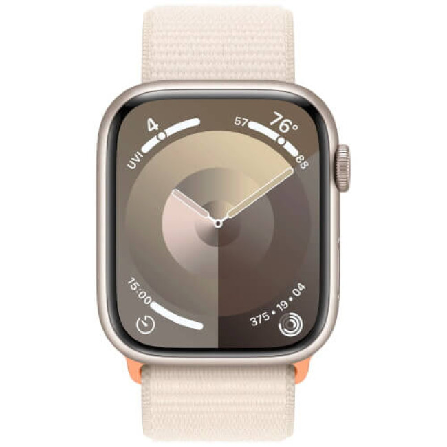 Apple Watch Series 9 GPS 41mm Starlight Aluminum with Starlight Sport Loop (MR8V3)