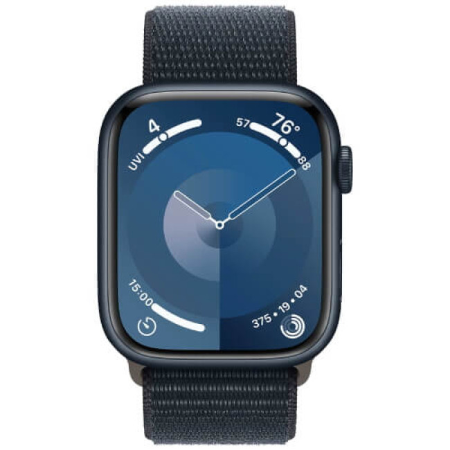 Apple Watch Series 9 GPS 45mm Midnight Aluminum with Midnight Sport Loop (MR9C3)