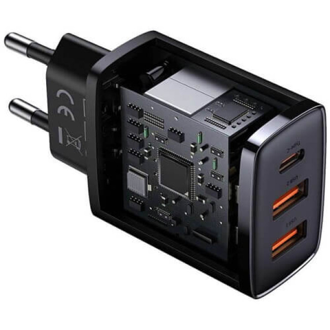 Зарядний пристрій Baseus Compact Quick Charger 30W Black (CCXJ-E01)