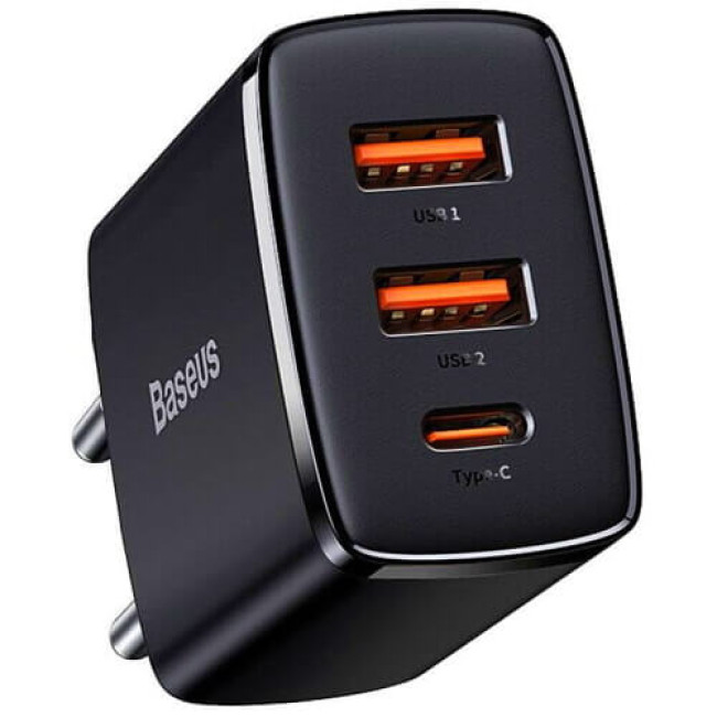 Зарядний пристрій Baseus Compact Quick Charger 30W Black (CCXJ-E01)