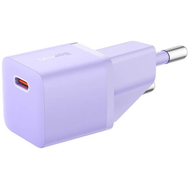 Зарядний пристрій Baseus GaN5 Fast Charger (mini) 1C 20W Purple (CCGN050105)
