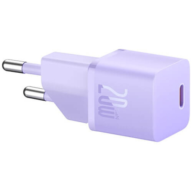 Зарядний пристрій Baseus GaN5 Fast Charger (mini) 1C 20W Purple (CCGN050105)