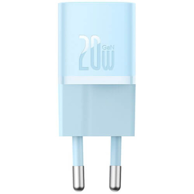 Зарядний пристрій Baseus GaN5 Fast Charger (mini) 1C 20W Blue (CCGN050103)