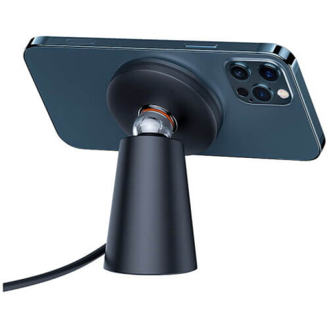 Бездротове ЗУ Baseus Simple Magnetic Stand Wireless Charger Black (CCJJ000001)