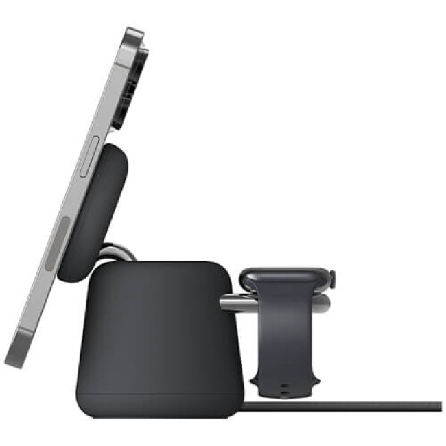 Бездротове ЗУ Belkin 2in1 MagSafe Charge Station Black (WIZ020VFH36)