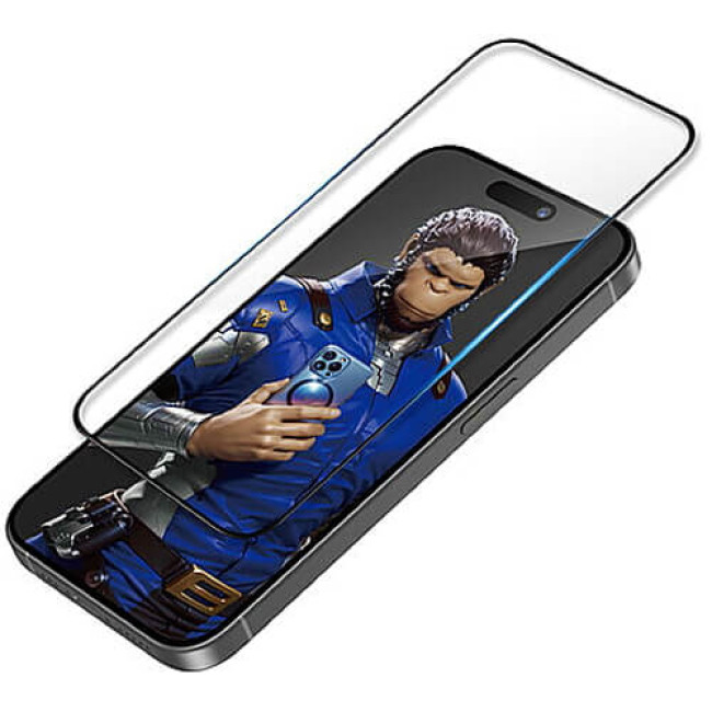 Захист екрану (скло) Blueo 3D Invisible Airbag Tempered Glass для iPhone 14 Pro Max/15 Plus (NPB35-I15PL)