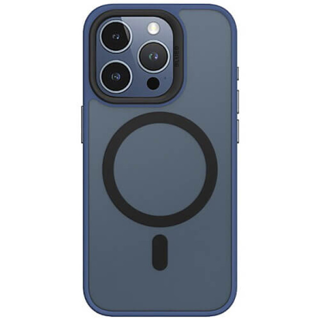 Чохол Blueo Frosted Anti-Drop Case для iPhone 15 with MagSafe Dark Blue (BK5934-I15DB)