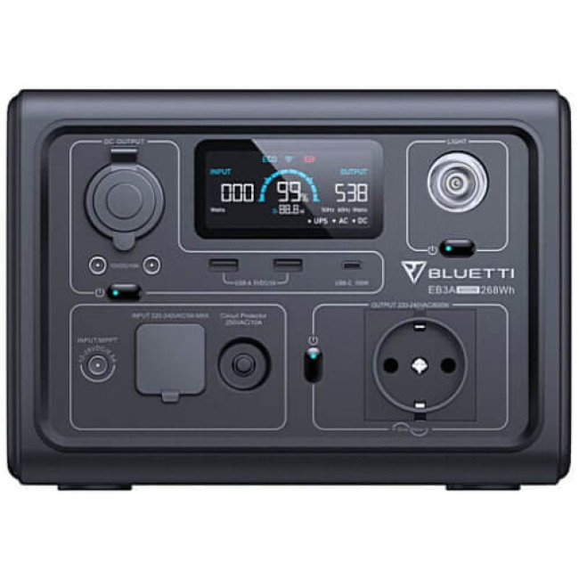 Зарядна станція BLUETTI EB3A 600W 268Wh