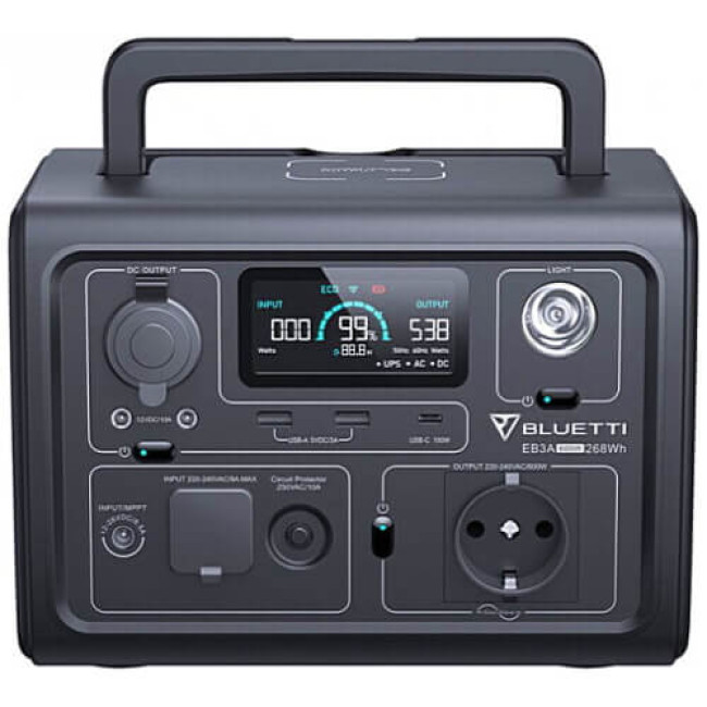 Зарядна станція BLUETTI EB3A 600W 268Wh
