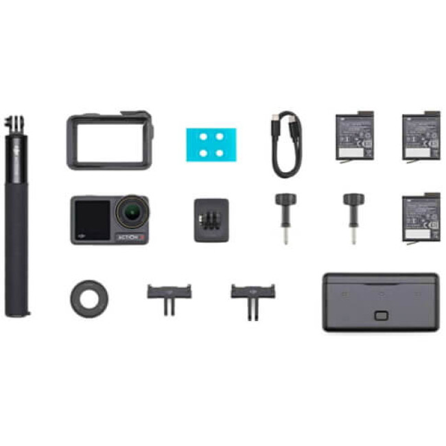 Екшн-камера DJI Osmo Action 4 Adventure Combo (CP.OS.00000270.01) (1 рік гарантії)