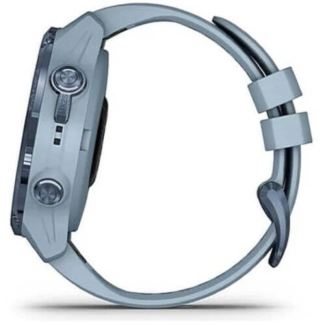 Спортивний годинник Garmin Descent Mk2S Mineral Blue with Sea Foam Silicone Band (010-02403-07) (1 рік гарантії)