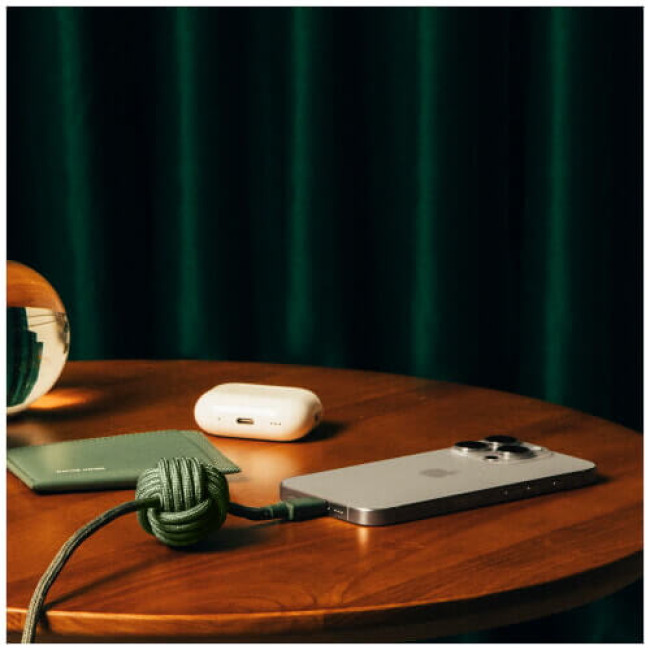 Кабель Native Union Anchor Cable USB-C/USB-C Pro 240W Slate Green (3 m) (ACABLE-C-GRN-NP)