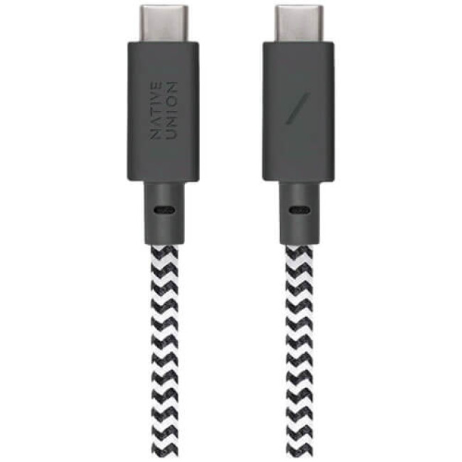 Кабель Native Union Anchor Cable USB-C/USB-C Pro 240W Zebra (3 m) (ACABLE-C-ZEB-NP)