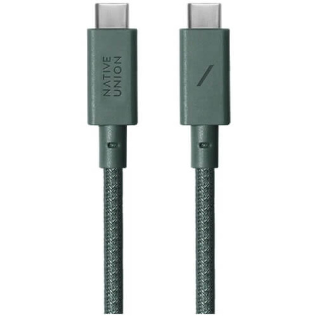 Кабель Native Union Anchor Cable USB-C/USB-C Pro 240W Slate Green (3 m) (ACABLE-C-GRN-NP)
