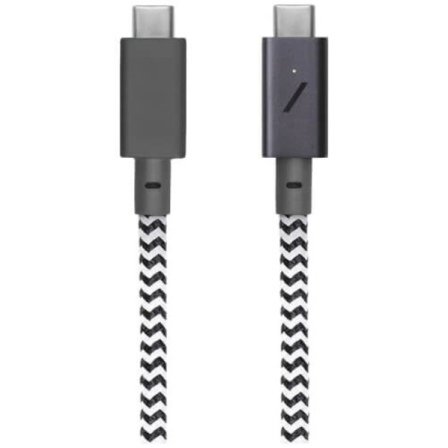 Кабель Native Union Belt Cable USB-C/USB-C Pro 240W Zebra (2.4 m) (BELT-PRO2-ZEB-NP)