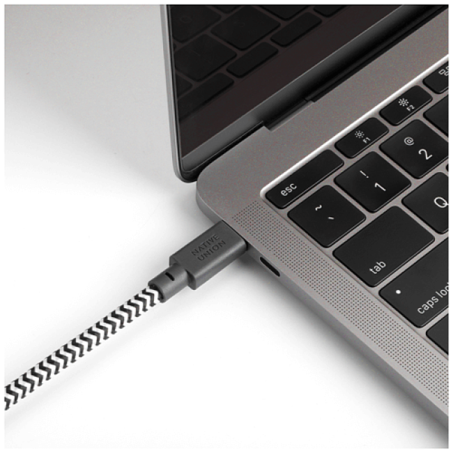 Кабель Native Union Belt Cable USB-C/USB-C Zebra (1.2 m) (BELT-C-ZEB-2-NP)