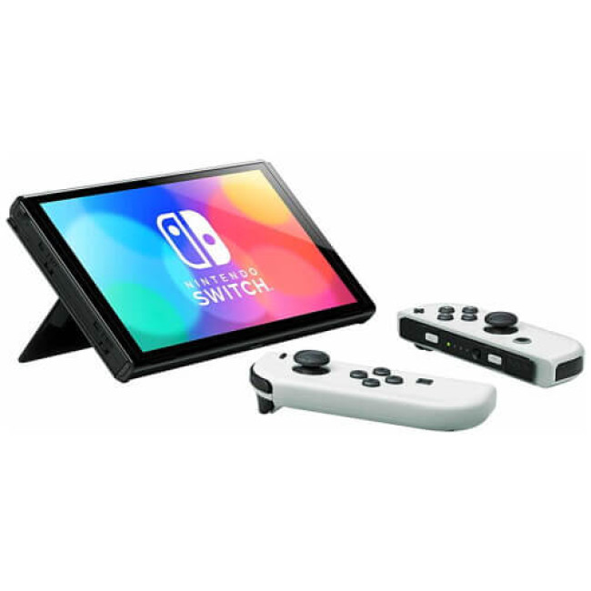 Портативна ігрова приставка Nintendo Switch OLED with White Joy-Con (1 рік гарантії)