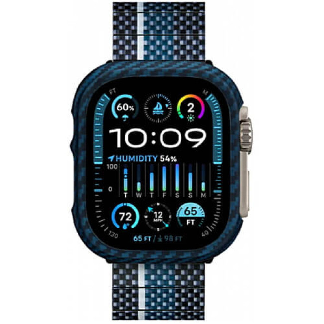 Чохол Pitaka Air Case Black/Blue для Apple Watch Ultra 2/Ultra 49mm (KW2302A)