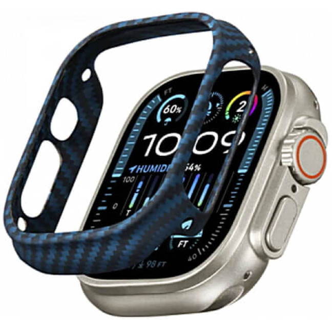 Чохол Pitaka Air Case Black/Blue для Apple Watch Ultra 2/Ultra 49mm (KW2302A)