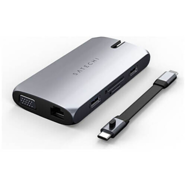 Адаптер Satechi Aluminum USB-C On-the-Go Multiport Adapter Space Grey (ST-UCMBAM)