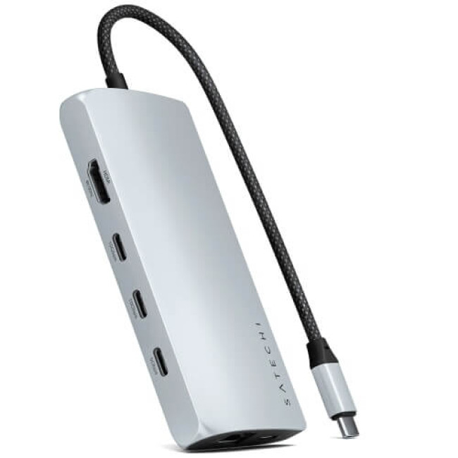 Адаптер Satechi USB-C Multiport Adapter 8K with Ethernet V3 Silver (ST-P8KES)
