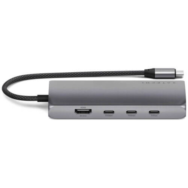 Адаптер Satechi USB-C Multiport Adapter 8K з Ethernet V3 Space Gray (ST-P8KEM)