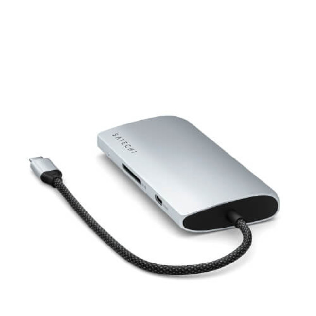 Адаптер Satechi USB-C Multiport Adapter 8K with Ethernet V3 Silver (ST-P8KES)