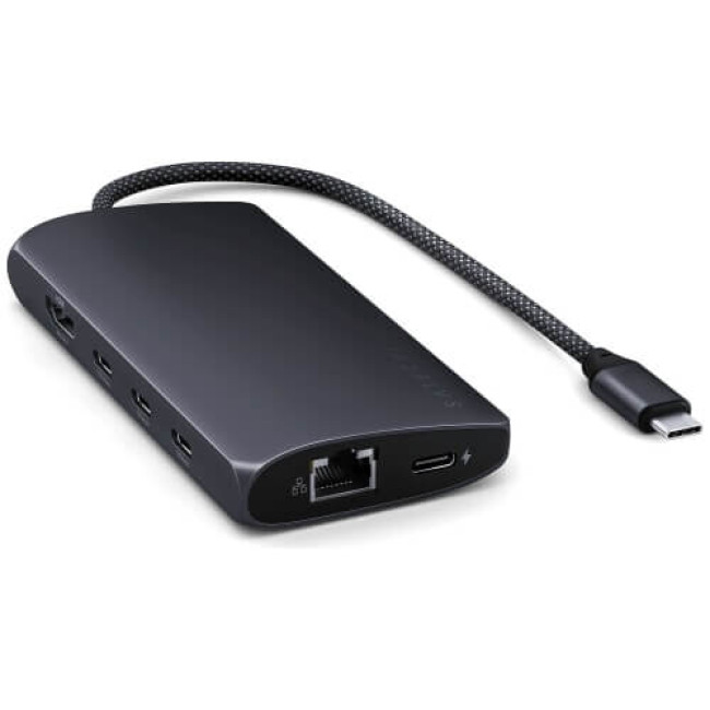Адаптер Satechi USB-C Multiport Adapter 8K with Ethernet V3 Midnight (ST-P8KED)