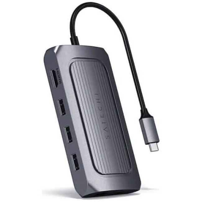 Адаптер Satechi USB4 Multiport Adapter with 8K HDMI Space Gray (ST-U4MA3M)