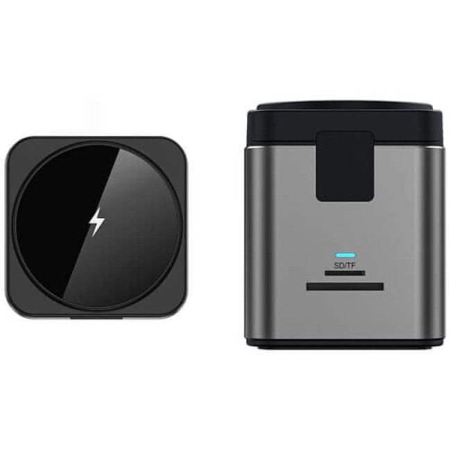 Бездротове ЗУ WIWU Cube Hub Wireless Charger 9in1 USB-C to3xUSB3.0+HDMI+RJ45+SD/MicroSDPD 100W Grey (Wi-W025)