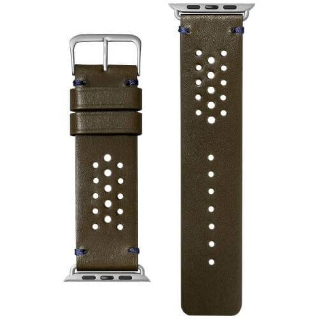 Ремінець для Apple Watch 42/44/45/49mm Laut HERITAGE Olive (LAUT_AWL_HE_GN)