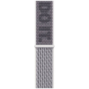 Ремінець для Apple Watch 41/40/38mm Summit White/Black Nike Sport Loop (MPHV3)